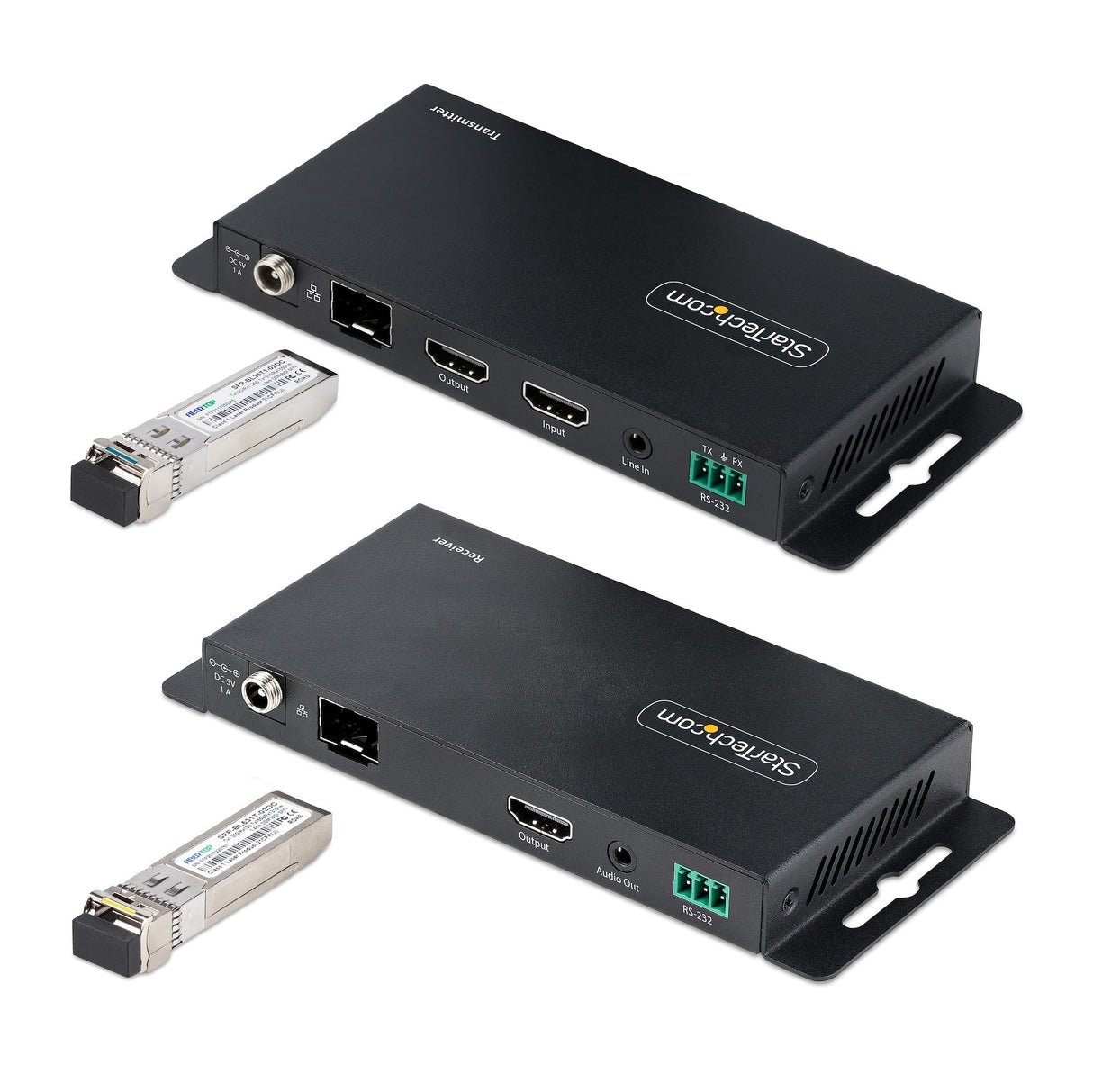 EAN 0065030897303 - StarTech.com ST121HD20FXA2 extensor audio/video Transmisor y receptor de señales AV Negro imagen 2