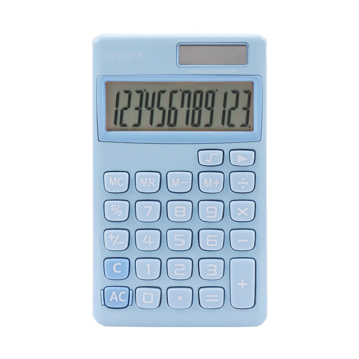 Calculadora Genie 212 B Bolsillo Básica Azul