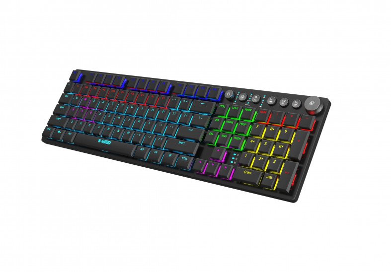 EAN 5903968680190 - iBox AURORA K-6 teclado Universal RF Wireless + Bluetooth QWERTY Inglés Negro imagen 2