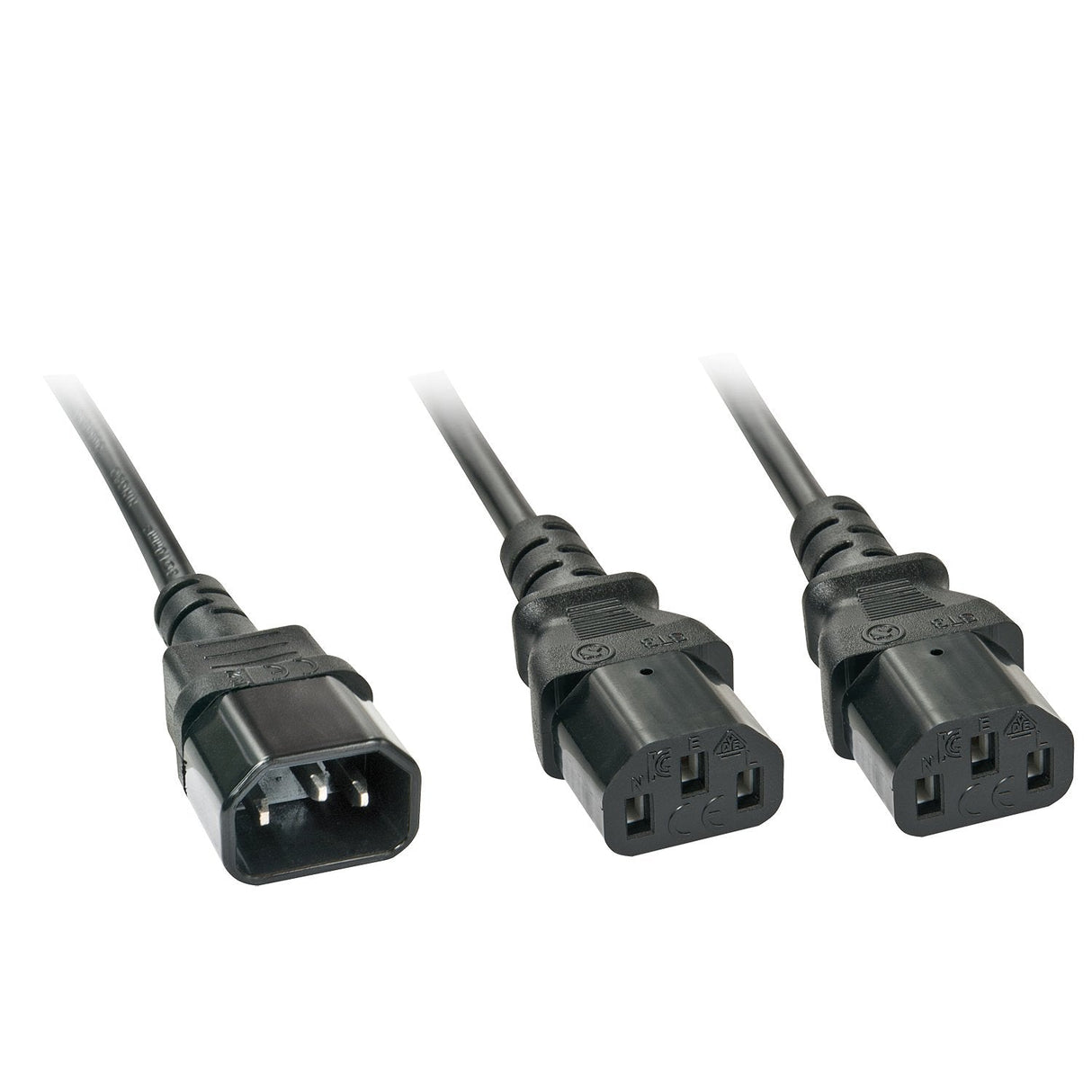 Lindy 30039 Cable De Alimentacíon Negro 2 M C14 Acoplador C13 2 X