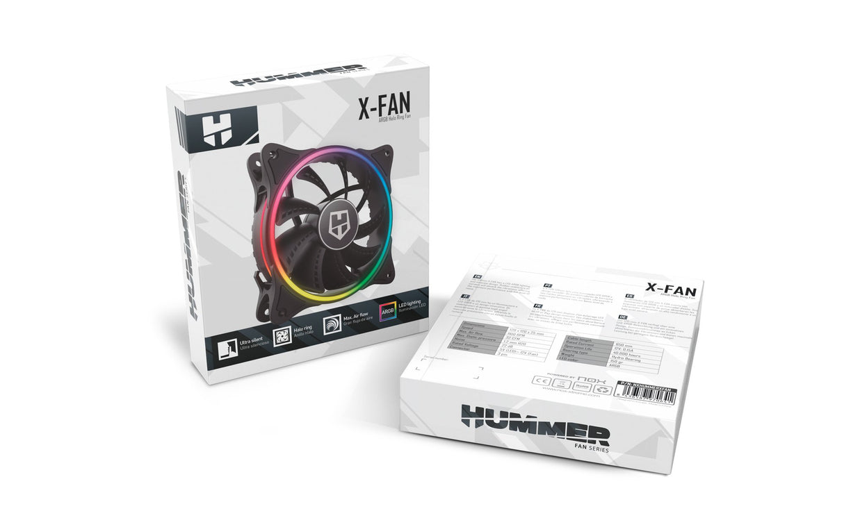 EAN 8436587970641 - NOX Hummer X-Fan Carcasa del ordenador Ventilador 12 cm Negro imagen 8