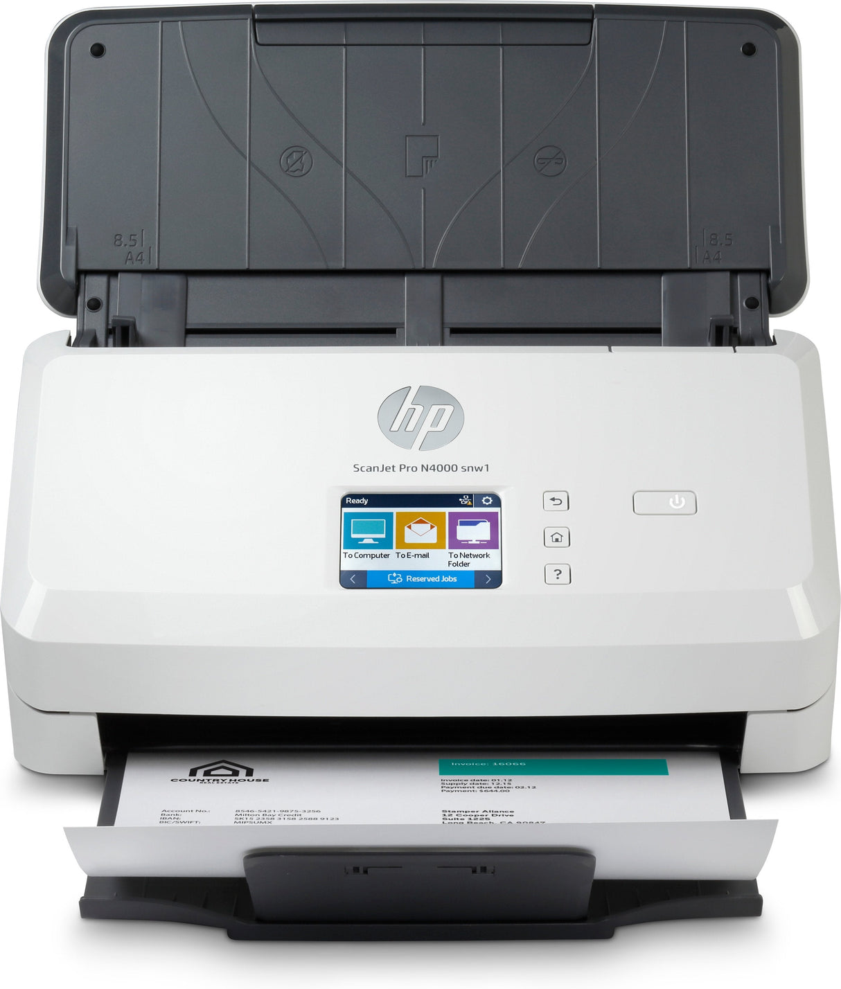 Hp Scanjet Pro N4000snw16fw08a