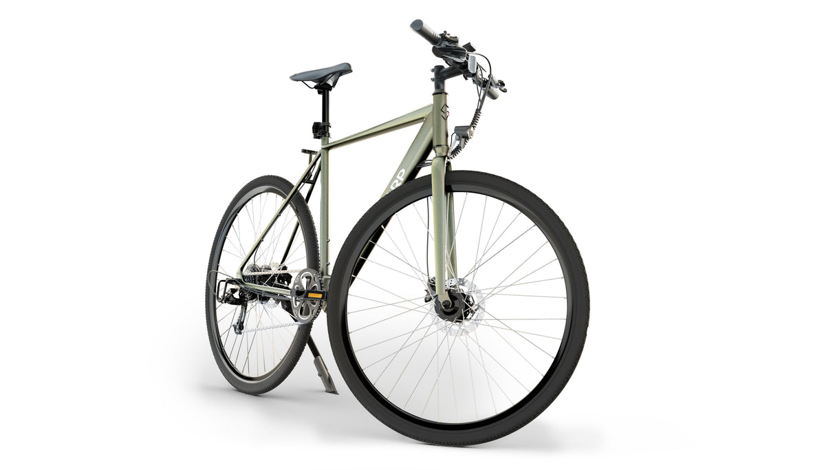 Sharp Gravel E-Bike 250w Motor App 70km GrN Glanz