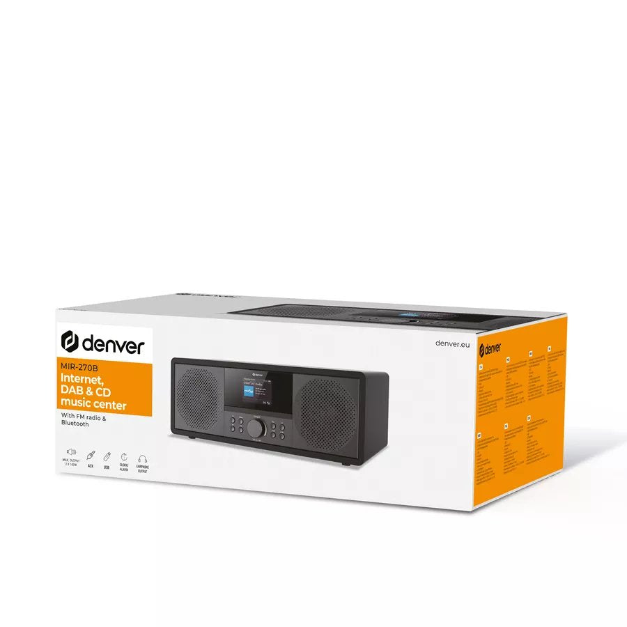 Denver Mir-270b Internet Analógico Y Digital Negro