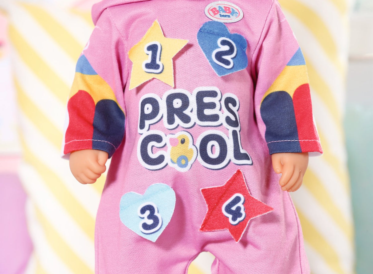 Pelele De Muñeca Baby Born Kindergarten Romper+Badges