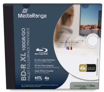 Mediarange Bd-R Xl 100gb, Blu-Ray En Blanco Mr520