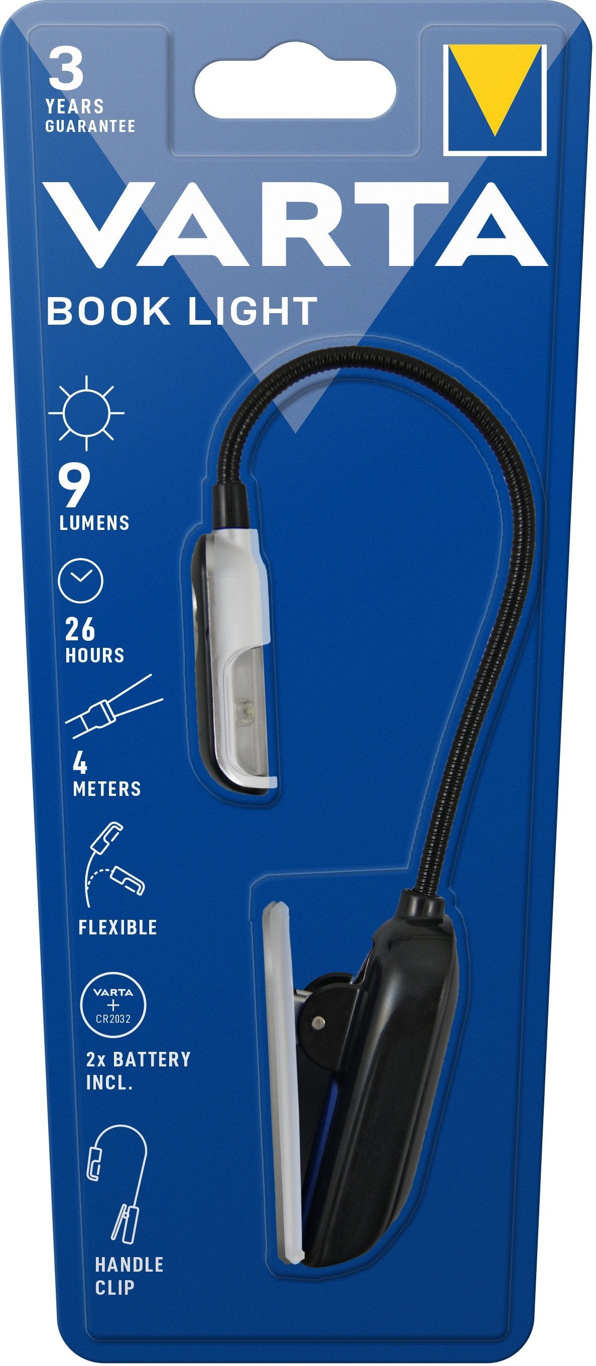 Varta 16618101421 Linterna De Clip Negro, Plata Led 2xcr2032