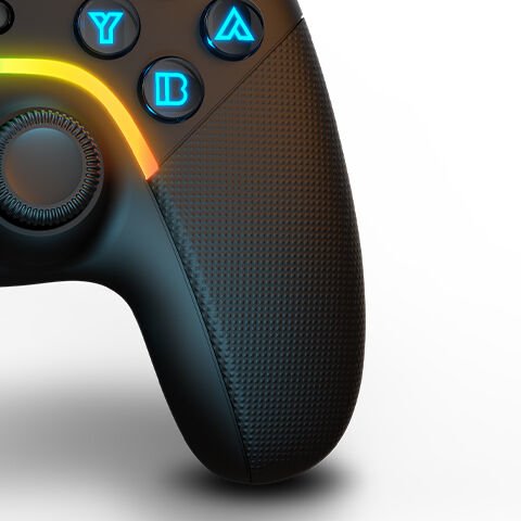 Mando Gamepad Krom Gamming Kayros Argb Pc Switch Android Ios