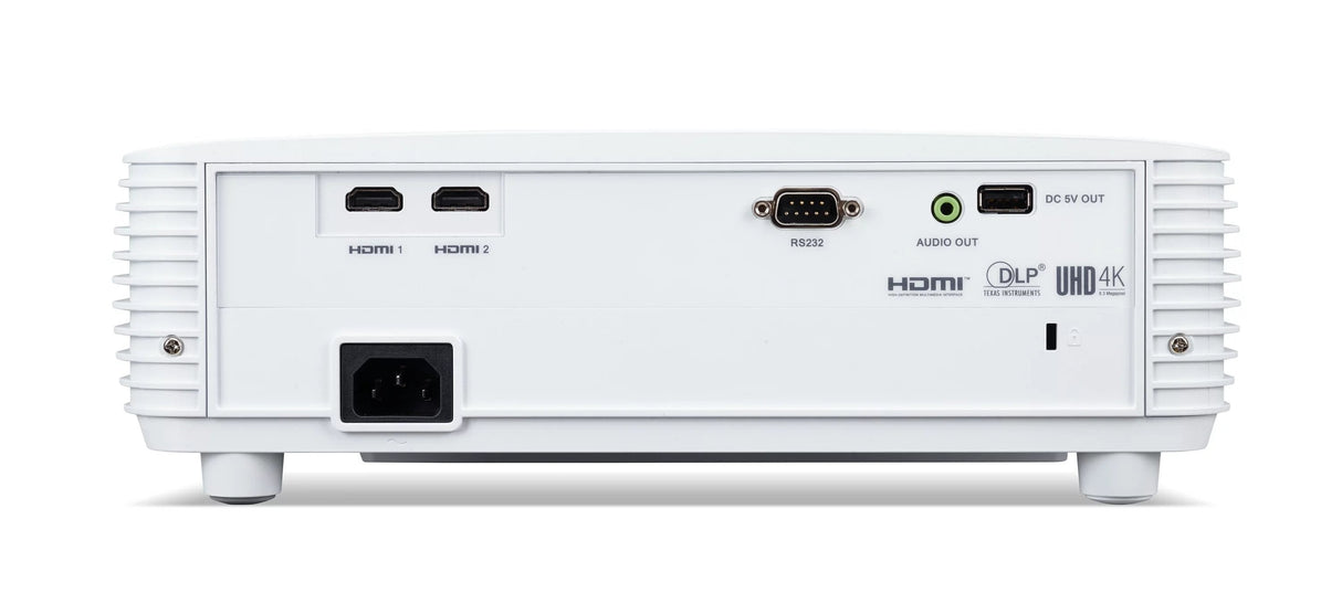 Proyector Acer H6828bd Dlp 4k Uhd (3840 X 2160 Píxeles), 4000 Lúmenes Ansi, Contraste 10.000:1, 3d, Keystone, 1 Altavoz De 3 W, Hdmi 2.0 (Hdcp 2.2), Color Blanco