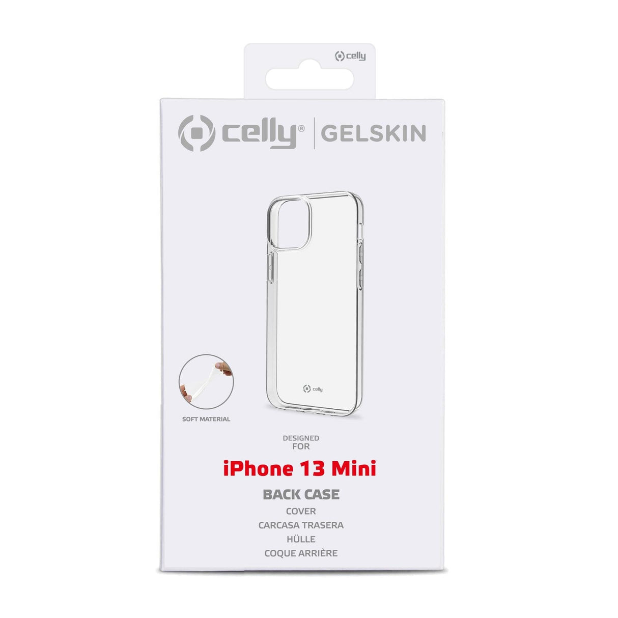 Funda Movil Back Cover Celly Gelskin Transparente Para Iphone 13 Mini