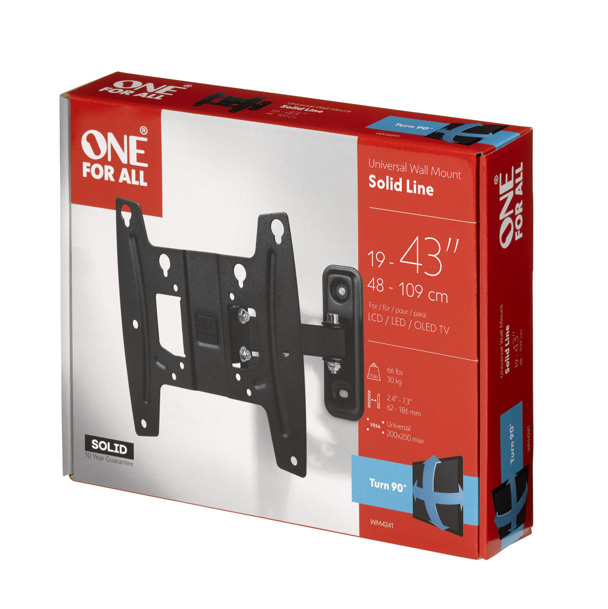 EAN 8716184064418 - One For All SOLID 109,2 cm (43") Negro imagen 2
