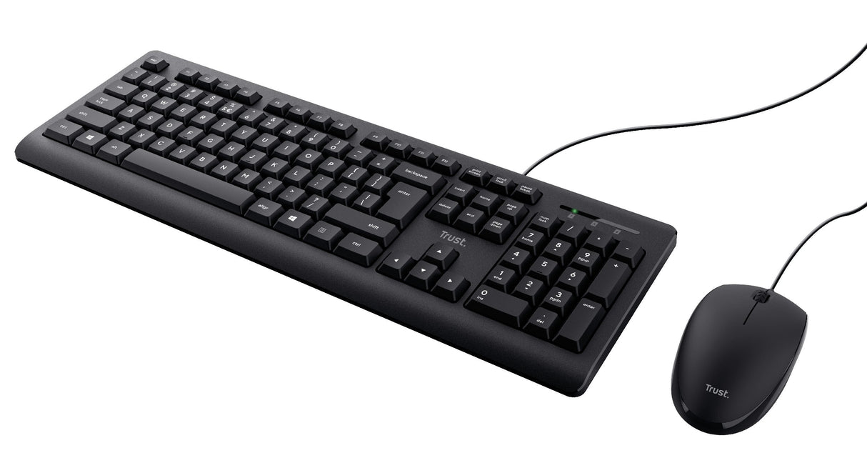 Trust Tkm-250 - Tastatur-Und-Raton-Set - De - Schwarz
