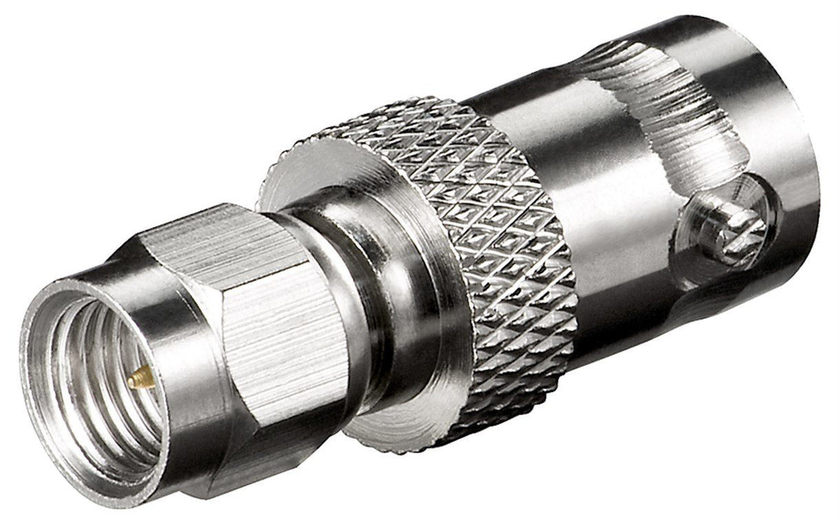 Goobay 11856 Cambiador De Género Para Cable Sma Bnc Plata