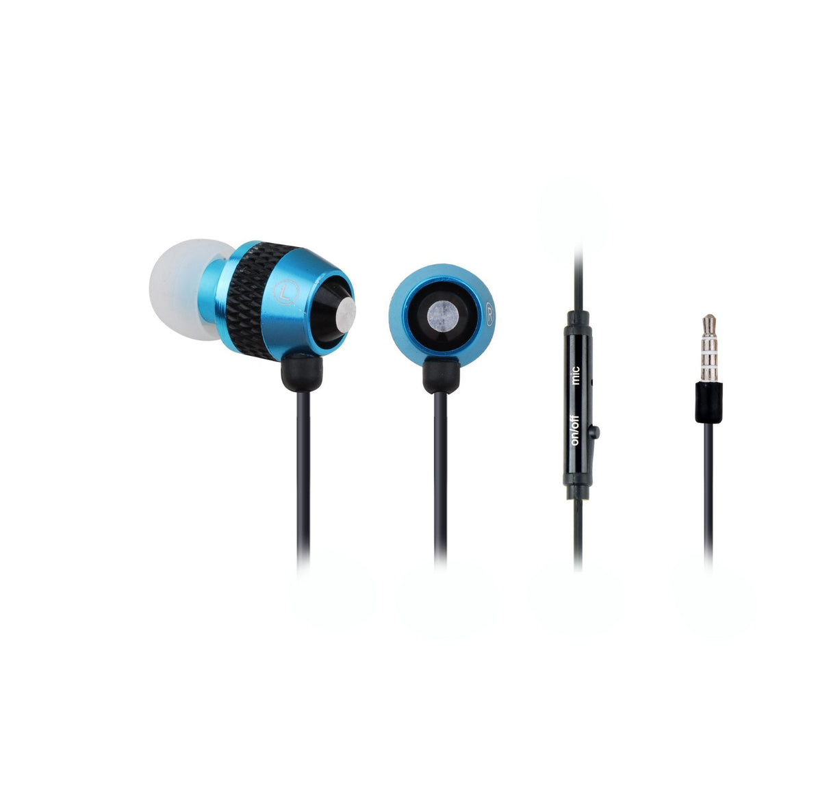 Gembird Mhs-Ep-002 Auriculares Estéreo De Metal, Conector De 3,5 Mm, Azul