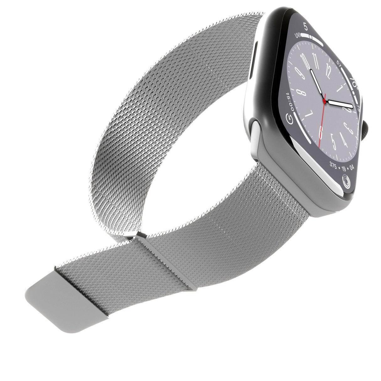 Puro Milanese Armband Apple Watch 42/44/45/49mm Silber