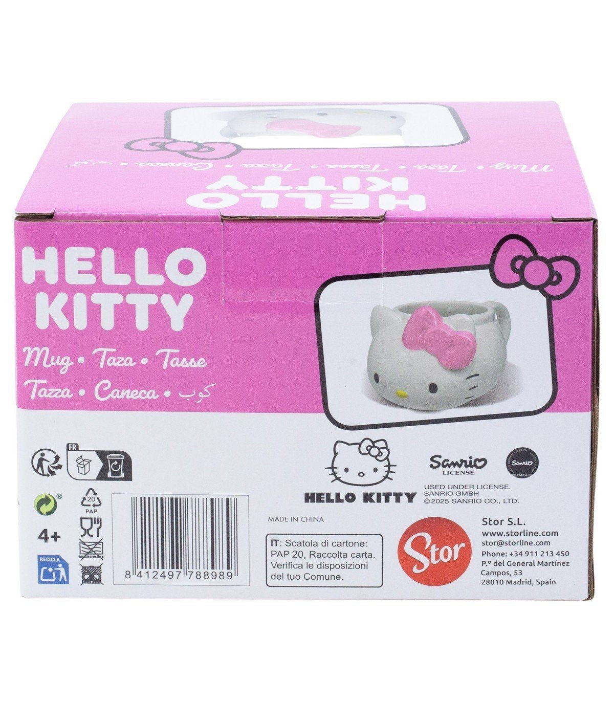 Taza Ceramica 3d 500 Ml Hello Kitty