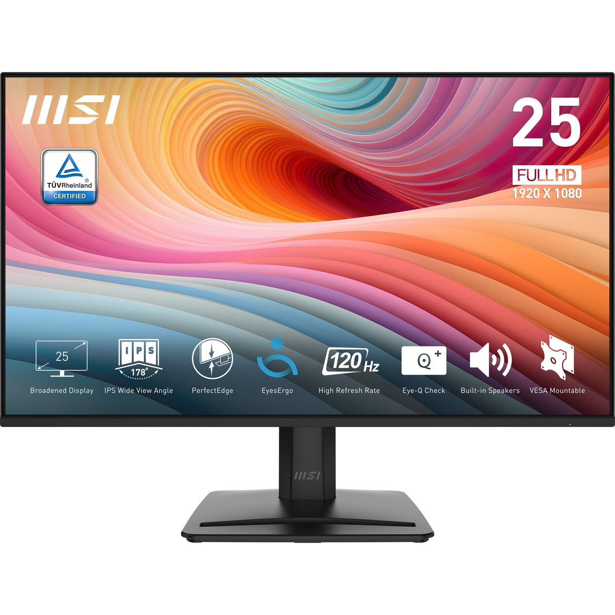 EAN 4711377238502 - MSI PRO MP251 E2 pantalla para PC 62,2 cm (24.5") 1920 x 1080 Pixeles Full HD LED Negro imagen 1