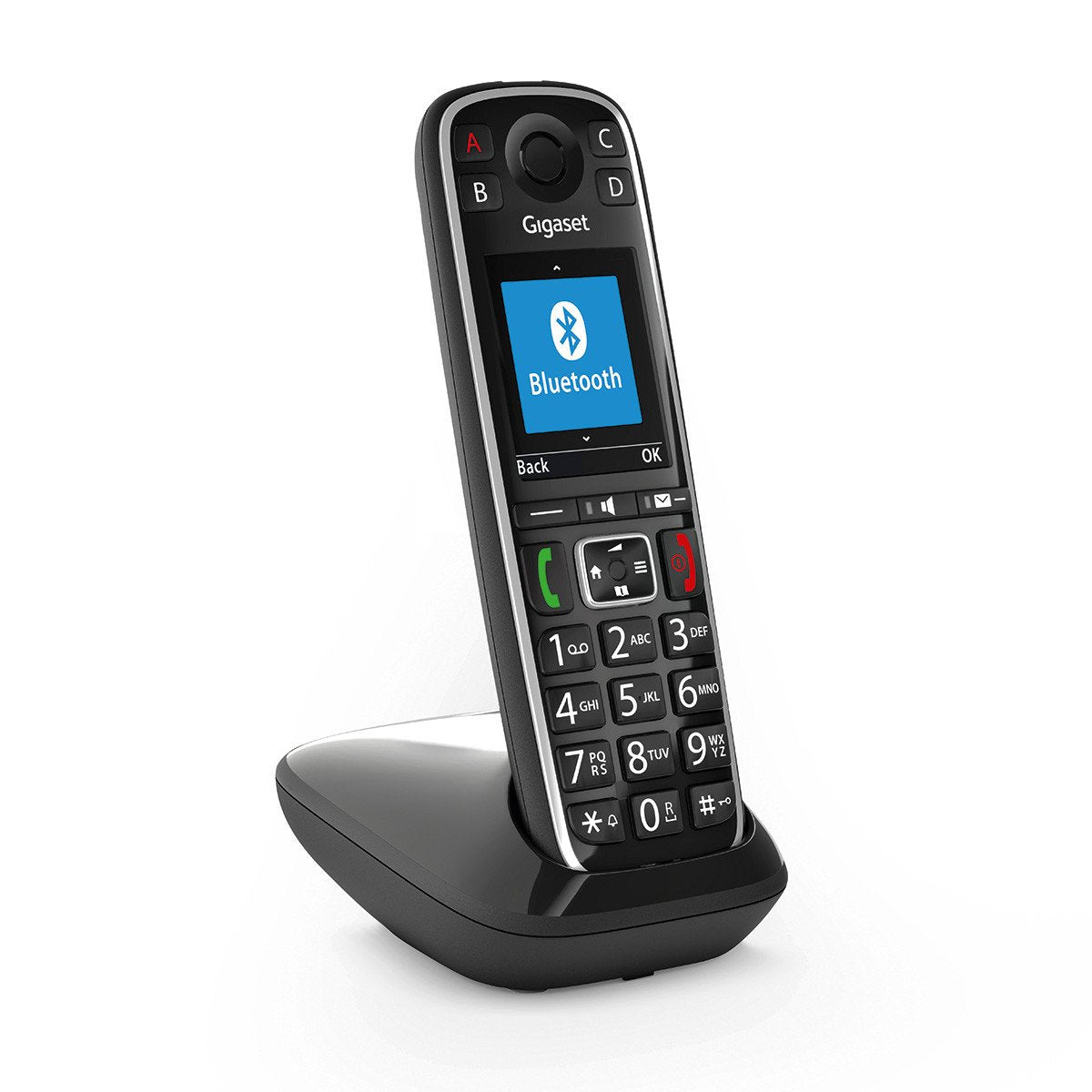 Gigaset E720 Teléfono Dect/Analógico Negro Identificador De Llamadas