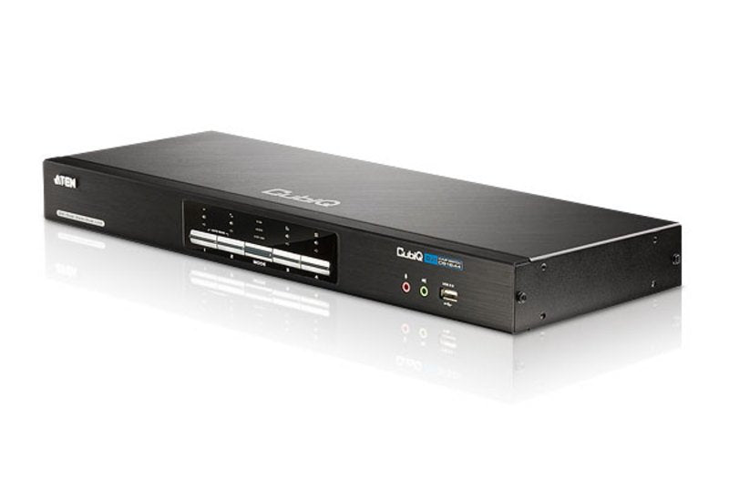 Aten Desktop Kvm 4-Port Usb Dvi Dual-View Kvm Switch With Au Aten Cs1644a, 2048 X 1536 Pixeles, Usb, Usb, Dvi-I, Negro, 1u