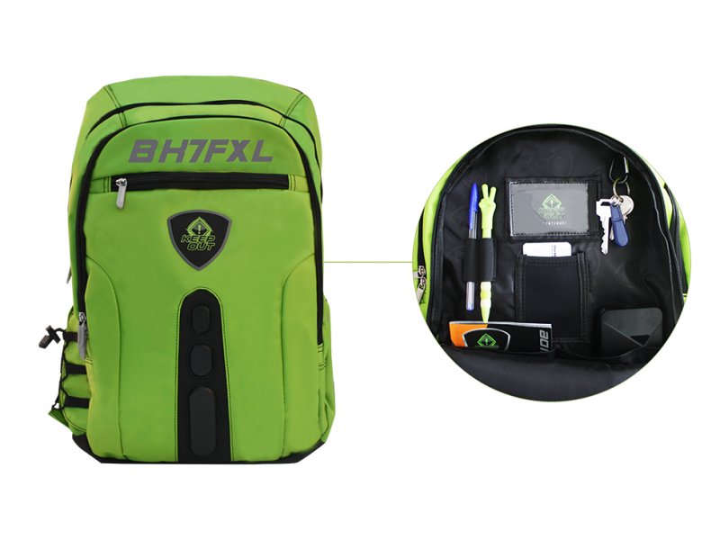 Keep Out Mochila Gaming Bk7 Full Xl Verde 17"