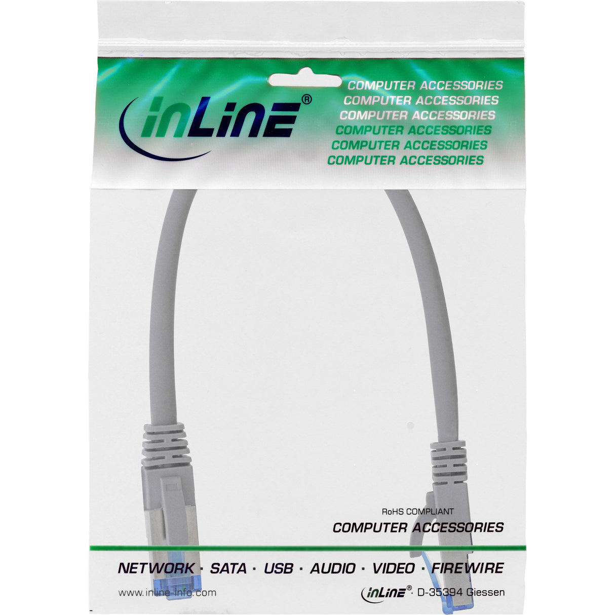 EAN 4043718201150 - InLine 76833 cable de red Gris 0,3 m Cat6a S/FTP (S-STP) imagen 4