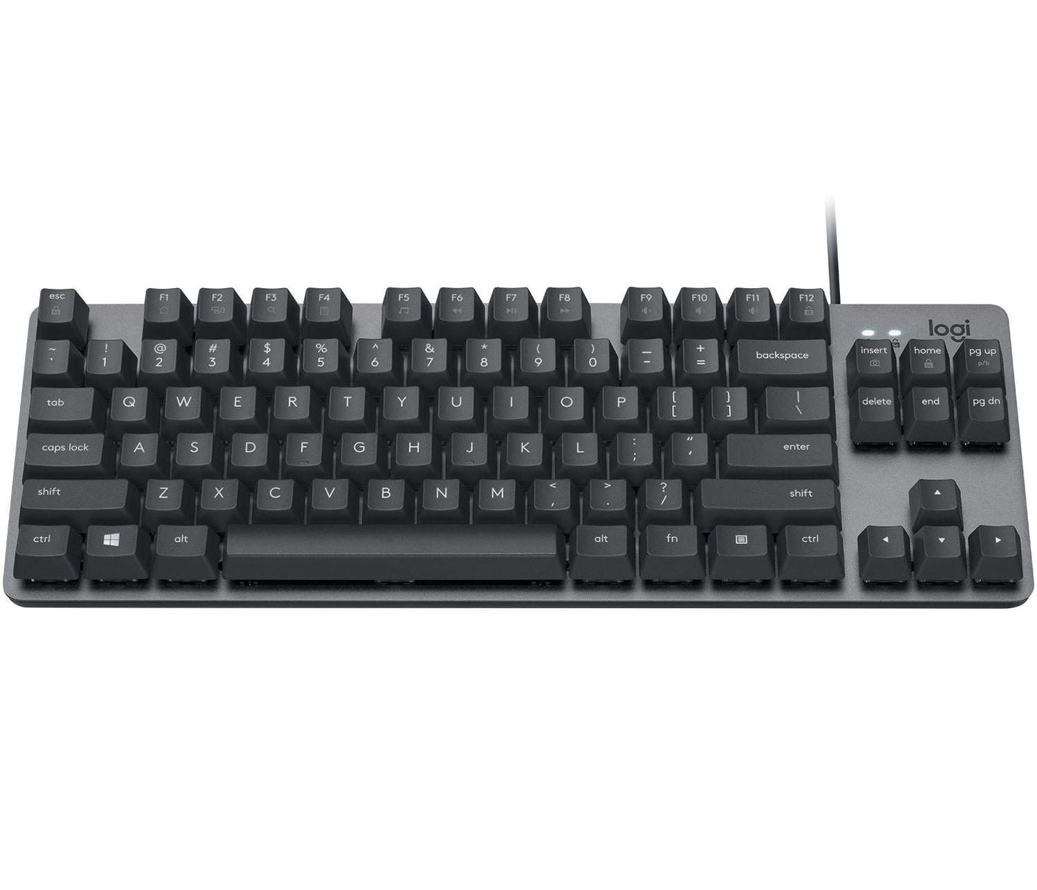 Teclado Alemán Logitech K835 Tkl Mechanical Keyboard Usb Grafito, Gris
