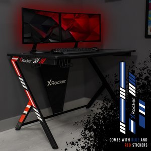 EAN 0094338200546 - X Rocker 2020054 escritorio para ordenador Negro, Azul, Rojo imagen 4