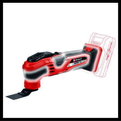 Herramienta Multifuncional Inalámbrica Einhell Varrito, 18 Voltios (Rojo/Negro, Sin Batería Ni Cargador) 4465160