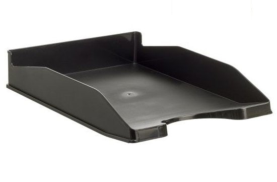 Archivo 2000 Bandeja Archivo 2000 Antimicrobiana Apilable En 3 Posiciones Fondo Liso Formato Din A4 Y Folio 345x255x60 Mm Negro