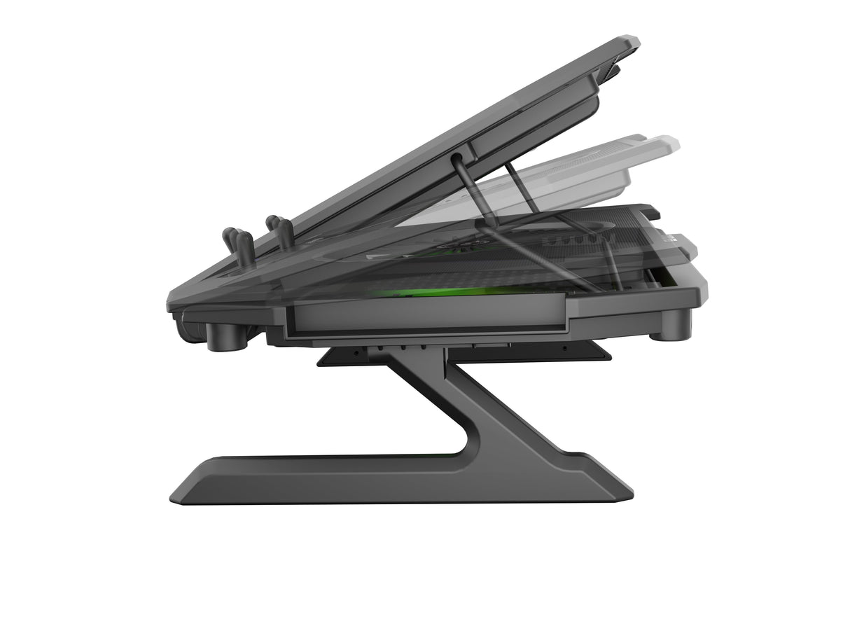 Base Refrigeradoras Genesis Oxid 850 Rgb 15.6"-17.3" Usb, 5 Ventiladores