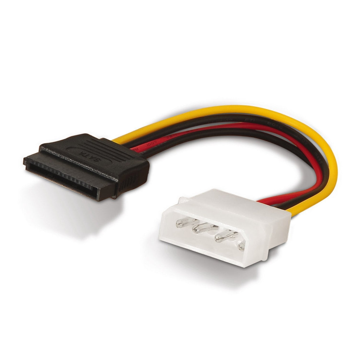 Aisens Cable Sata Alimentacion - Molex 4pin/M-Sata Hembra - 16cm - 100% Cobre - Negro