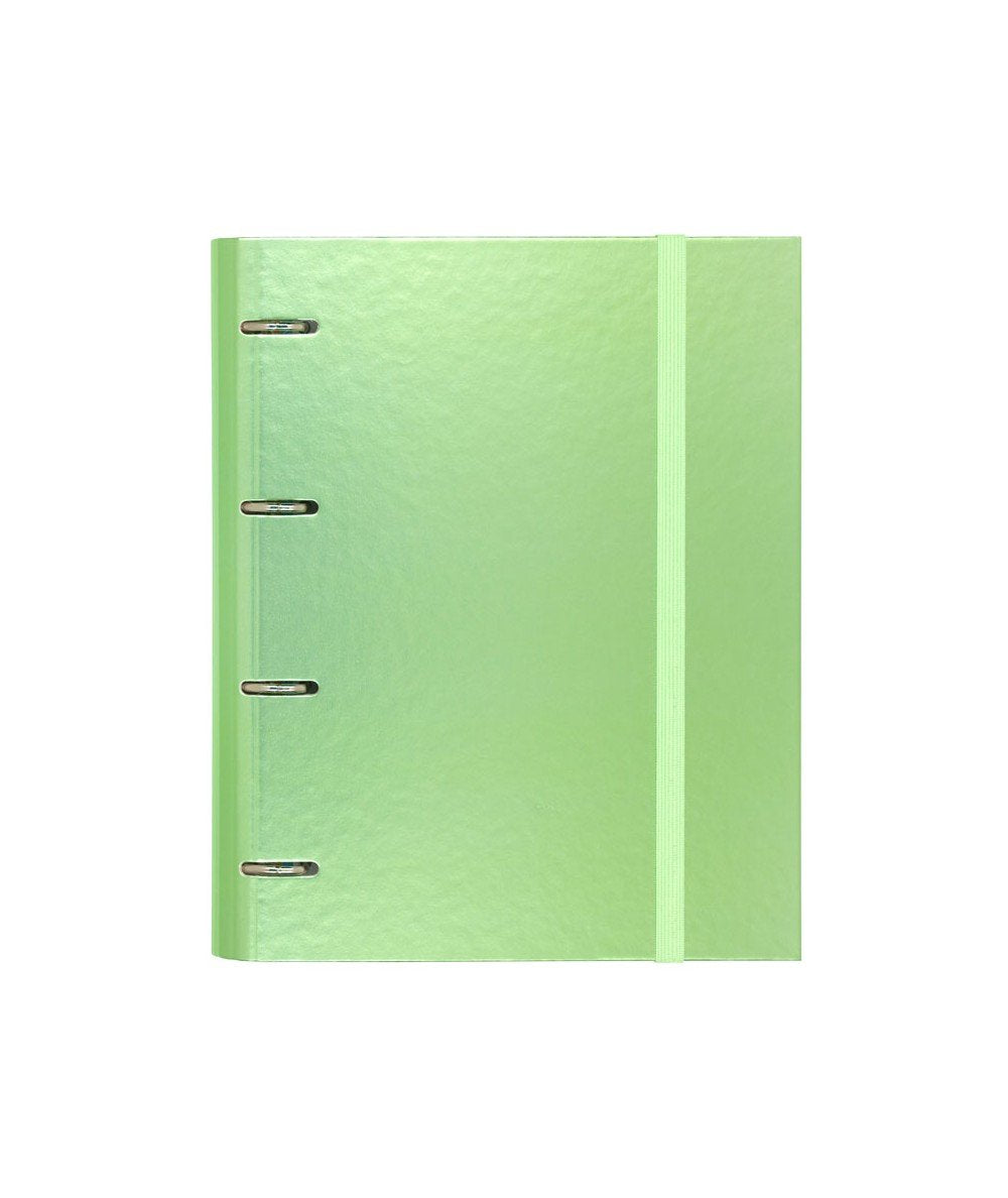 Carchivo Carpeblock Metal Carpeta Cartón Forrado Plastificado A4 Anillas Mixtas 4x35mm C/Recambio 100h 4x4 Verde