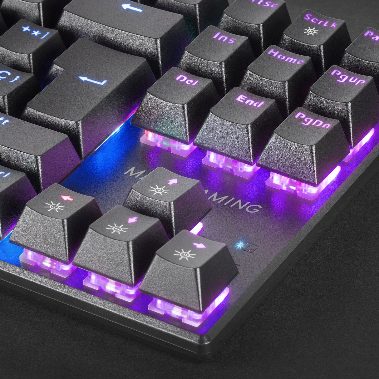 Mars Gaming Mk80 Teclado Gaming Mecanico - Tkl Compacto - Iluminacion Rgb - Teclas Imborrables - Switches Antipolvo -