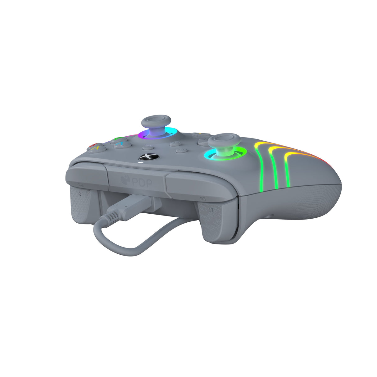 Mando Pdp Afterglow Wave Alámbrico, Gamepad (Gris, Para Xbox Y Pc)
