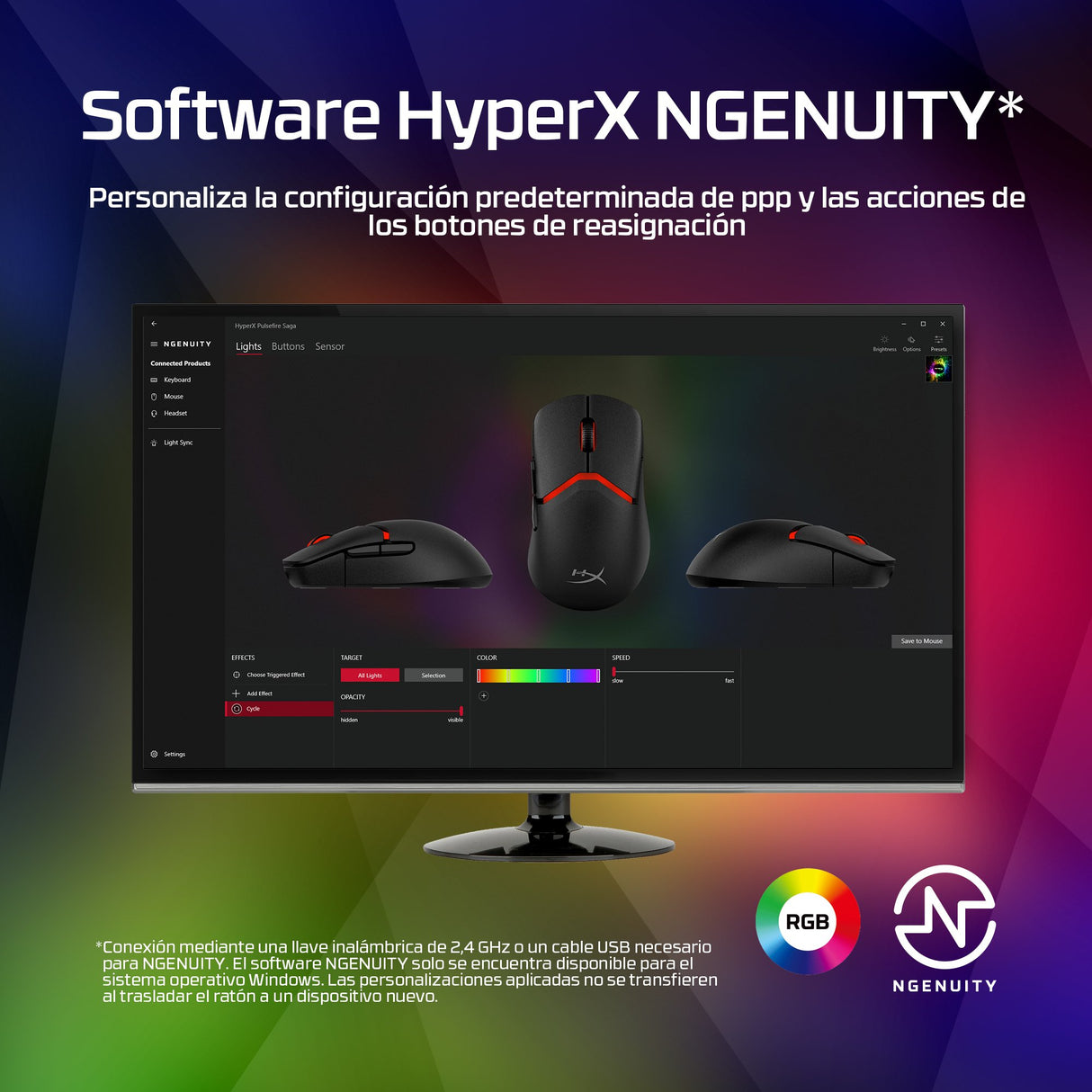 EAN 0198415001641 - HyperX Pulsefire Saga Wired Gaming Mouse ratón Juego Ambidextro USB tipo A Óptico 3200 DPI imagen 5