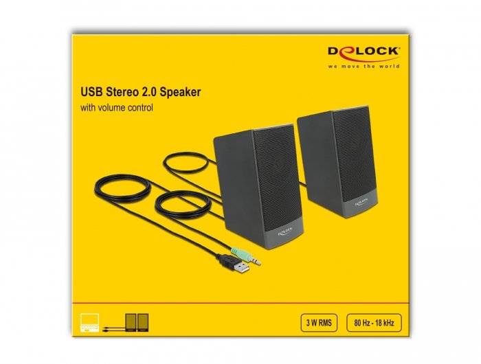 EAN 4043619270019 - DeLOCK 27001 altavoz Negro Alámbrico 3 W imagen 4