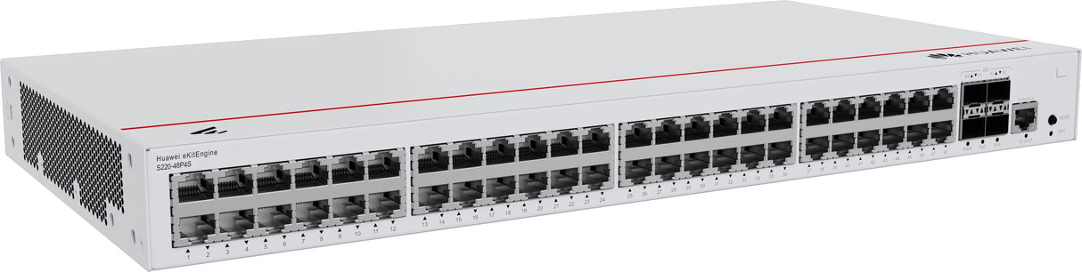 Huawei Switch S220-48p4s (48*Ge Ports(380w Poe+), 4*Ge Sfp Ports, Built-In Ac Power)