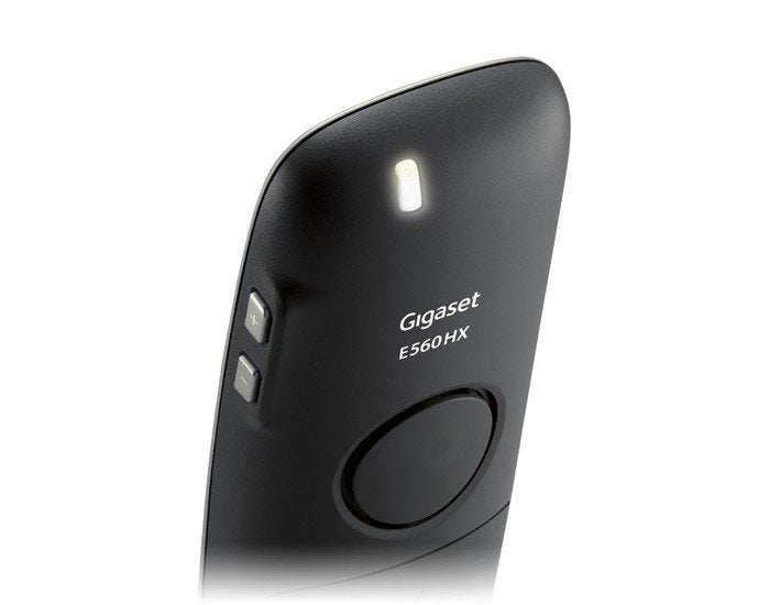 Gigaset E560hx Teléfono Dect/Analógico Negro Identificador De Llamadas