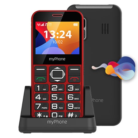 Myphone Halo 3, Barra, Sim Única, 5,87 Cm (2.31"), 0,3 Mp, 1000 Mah, Rojo