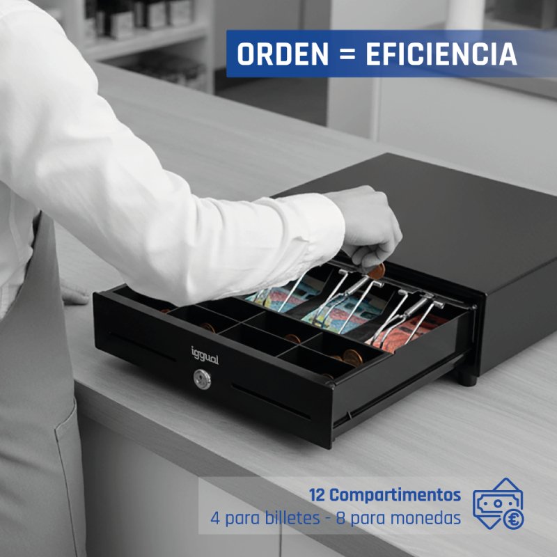 EAN 8435364320709 - iggual IRON-XS Cajón de efectivo automático y manual imagen 6