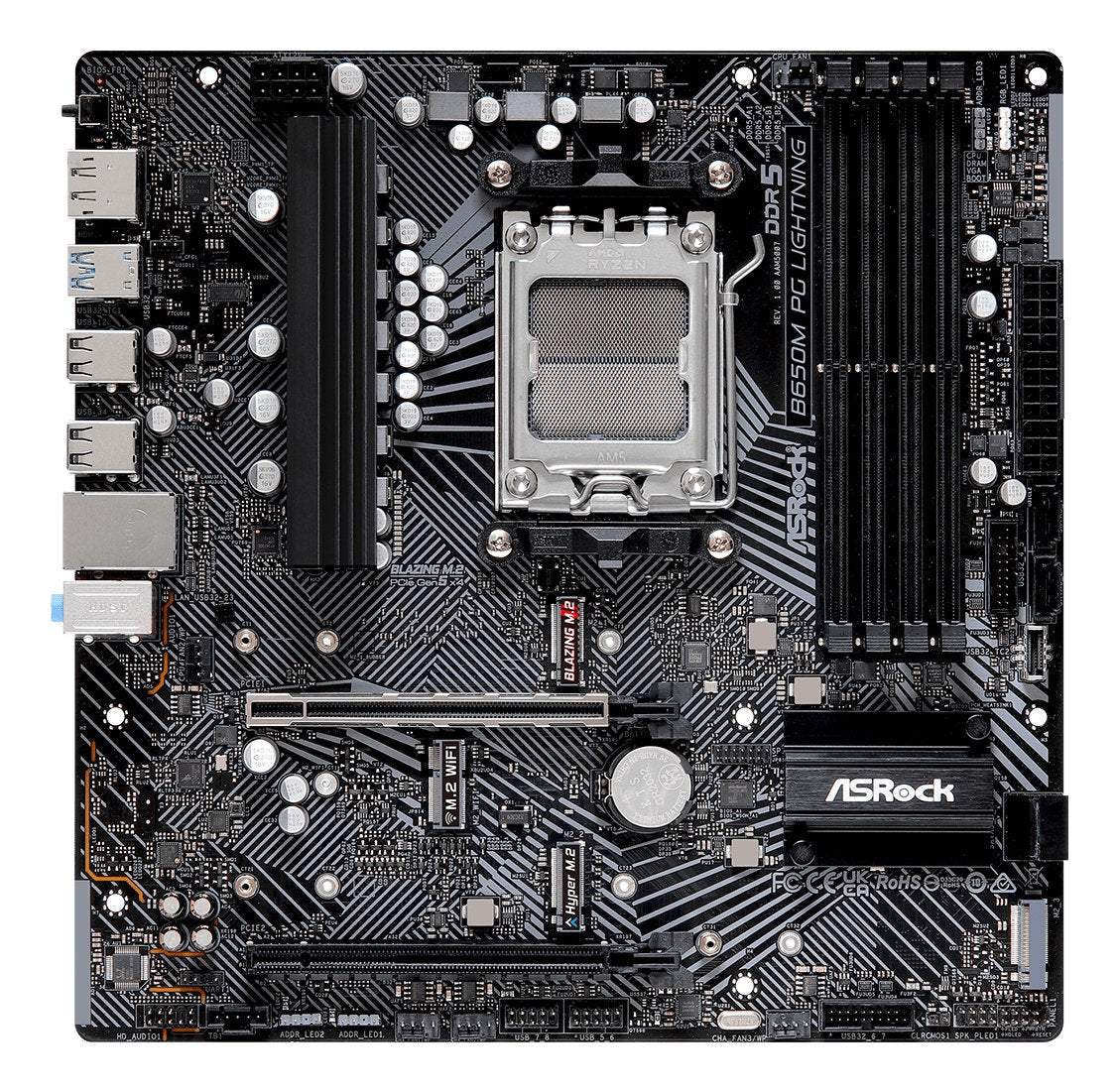 EAN 4710483943829 - Asrock B650M PG Lightning AMD B650 Zócalo AM5 micro ATX imagen 3