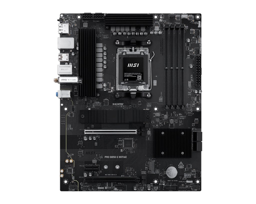EAN 4711377365338 - MSI PRO B850-S WIFI6E placa base AMD B850 Zócalo AM5 ATX imagen 1