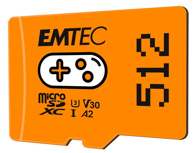 Emtec Msd 512gb Uhs I U3 V30 A2 Gaming Naranja
