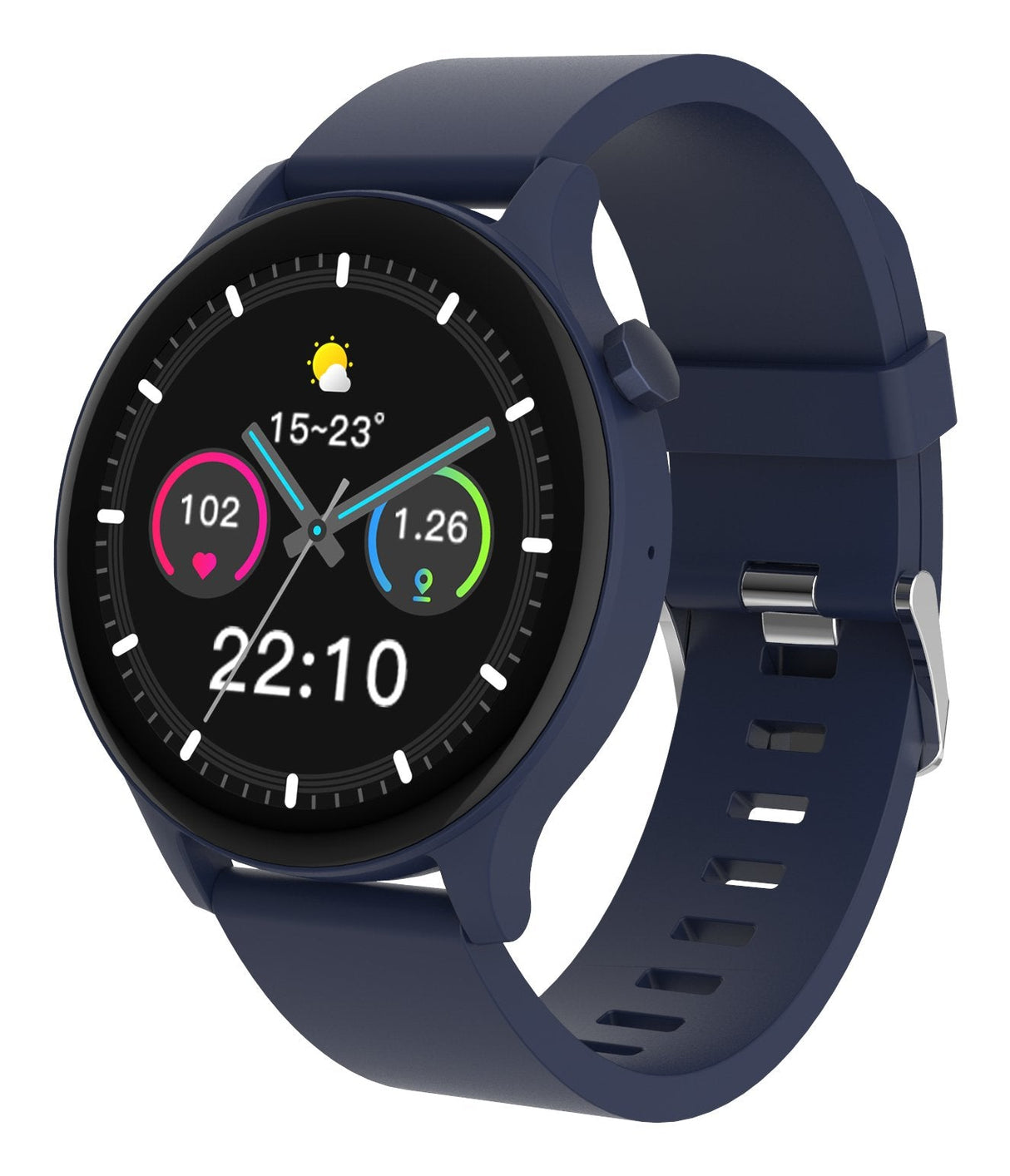 Smartwatch Denver Swc-338bu 3,51 Cm (1.38") Tft 44.5 Mm Digital 240 X 240 Pixeles Pantalla Táctil Azul