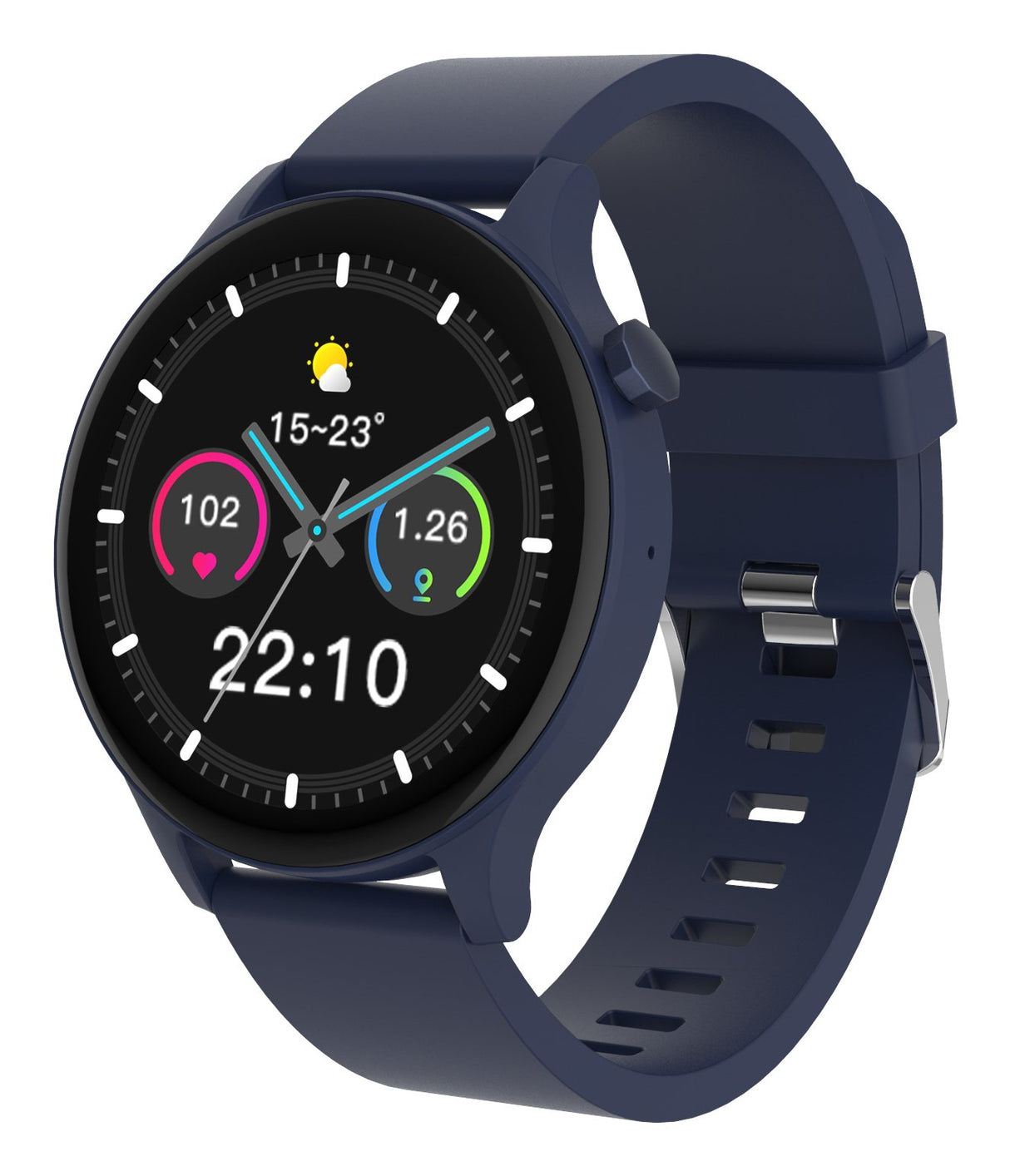 EAN 5706751076664 - Denver SWC-338BU 3,51 cm (1.38") TFT 44.6 mm Digital 240 x 240 Pixeles Pantalla táctil Azul imagen 1