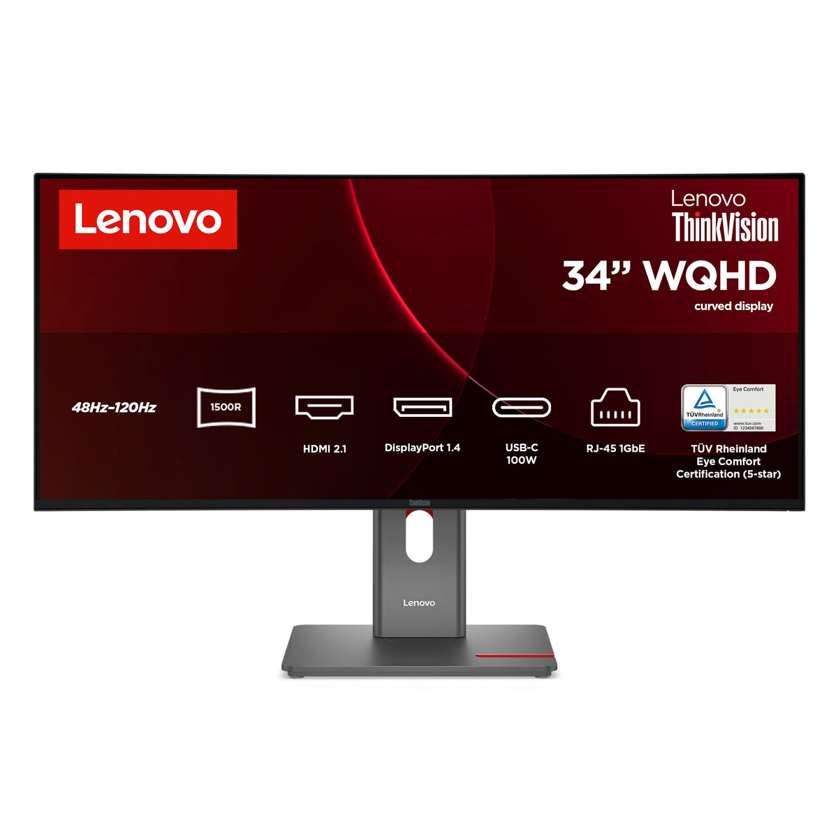 EAN 0198155939679 - Lenovo ThinkVision T34WD-40 pantalla para PC 86,4 cm (34") 3440 x 1440 Pixeles Wide Quad HD+ LED Negro imagen 1