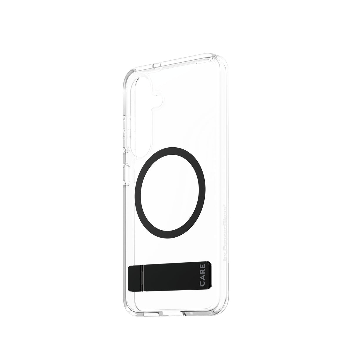 EAN 5715685016493 - PanzerGlass CARE™ by ® Case Transparent w. Black Kickstand & Qi Compatible Samsung Galaxy S25 funda para imagen 4