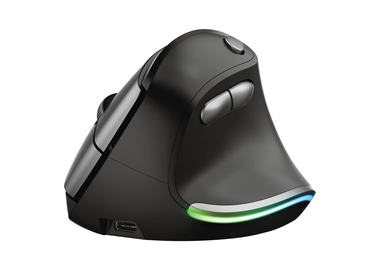 Ratón Ergonómico Inalámbrico Trust Bayo Batería Recargable Hasta 2400 Dpi