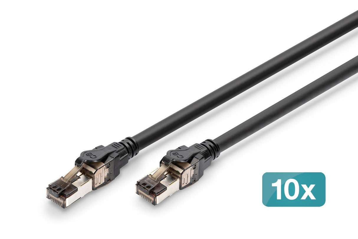 Digitus Cable De Red S/Ftp Cat.8.1 Negro 3,0 M (Vpe10)