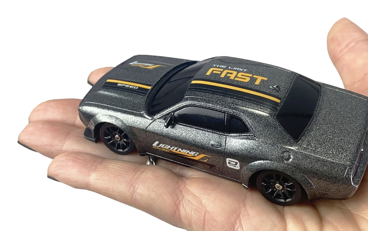 Amewi Drift Sport Muscle Car Con Gyro 4wd 1:43 Rtr Gris 6+